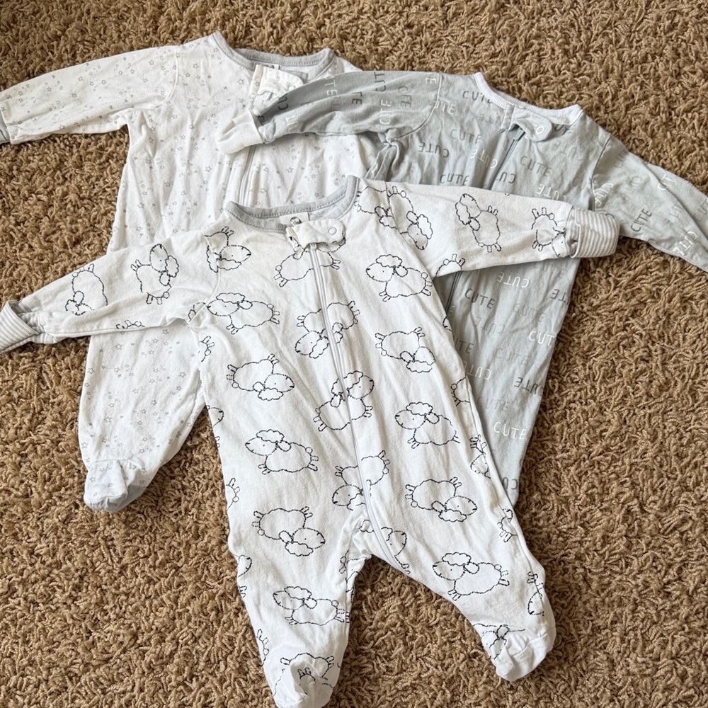 Gerber Newborn Cotton Onesies - Soft Gray